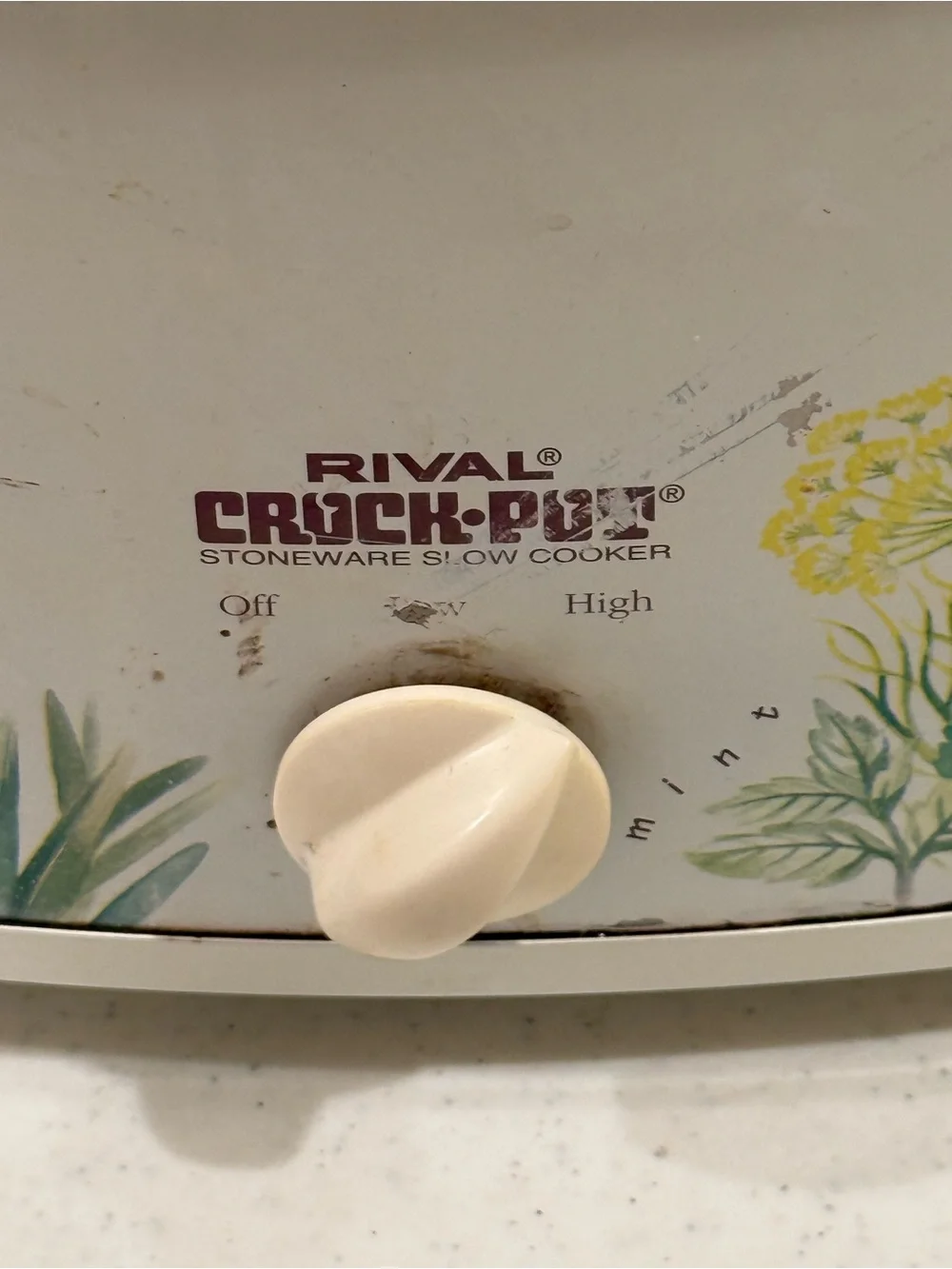 Rival Crock-Pot Floral Large Slow Cooker  ~ Great for making Soups and Chili
